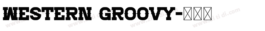 Western Groovy字体转换
